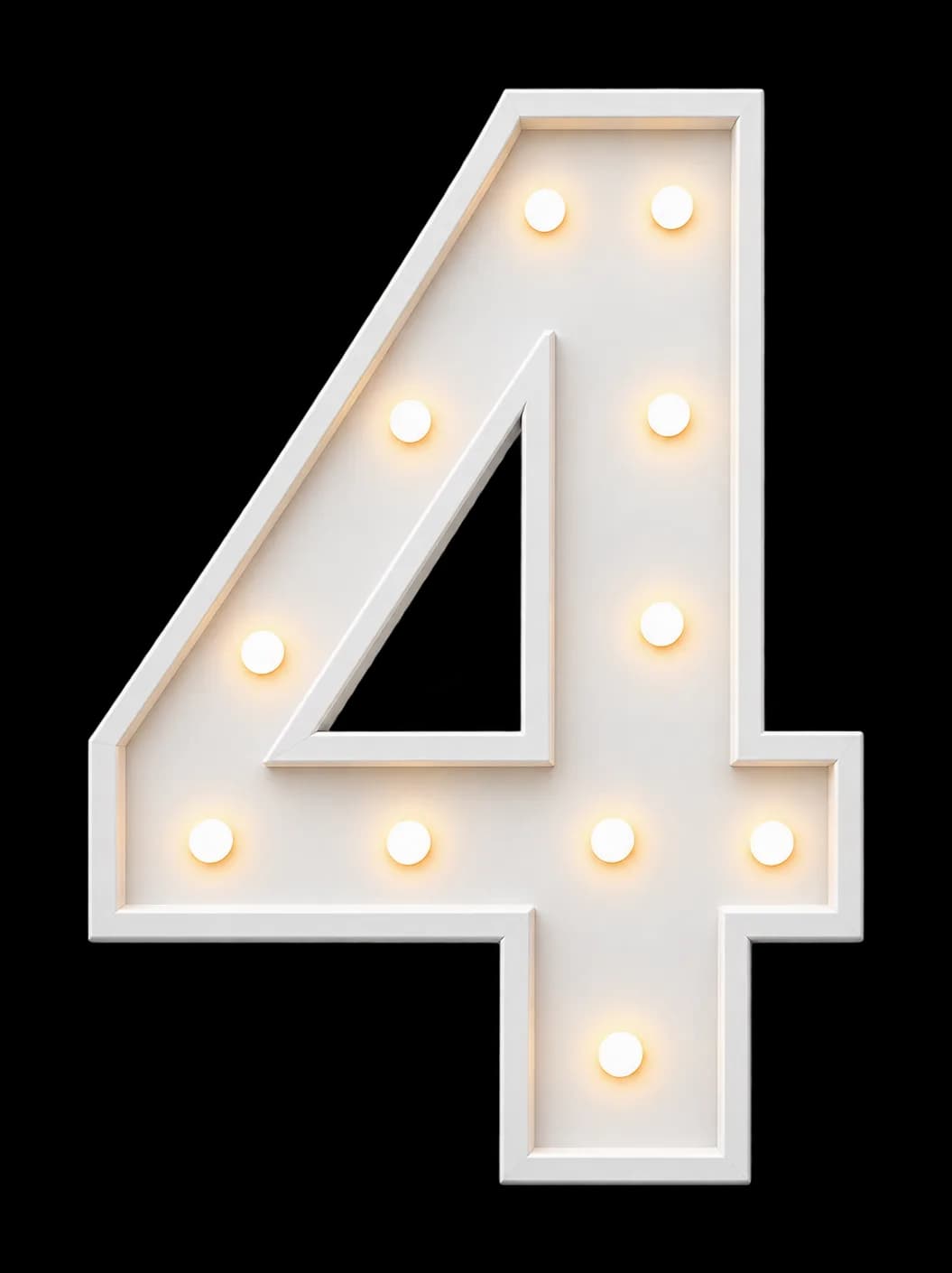 Pieza iluminada: Número 4